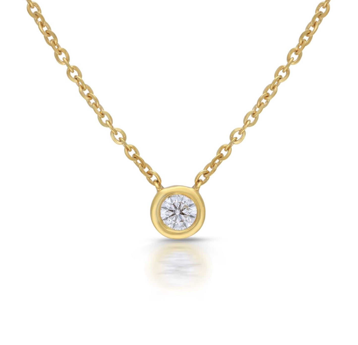 Embedded diamond pendant