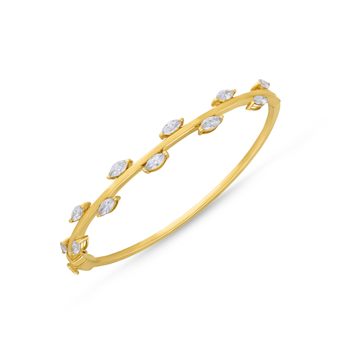 Marquise alternate line diamond bracelet