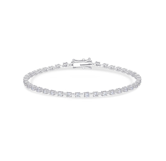 Separated 0.05 diamond tennis bracelet