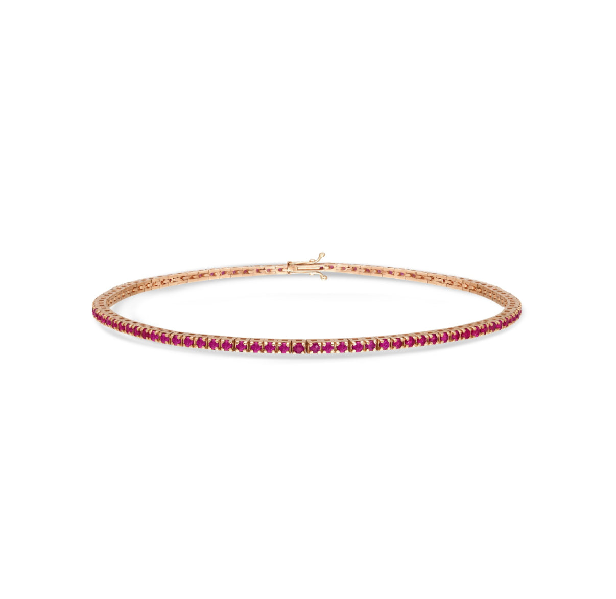 Ruby classic setting tennis bracelet