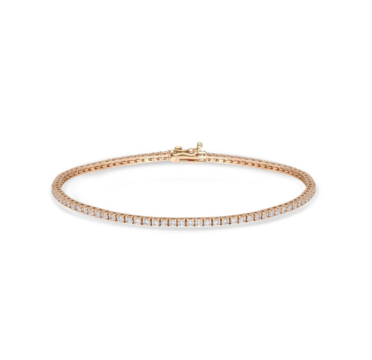 Classic setting simple diamond tennis bracelet