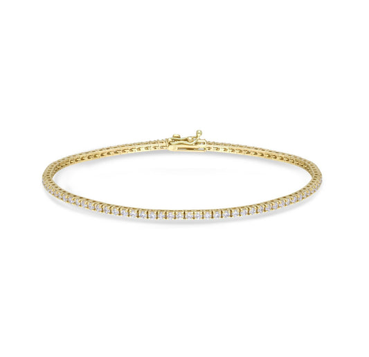 Classic setting diamond tennis bracelet