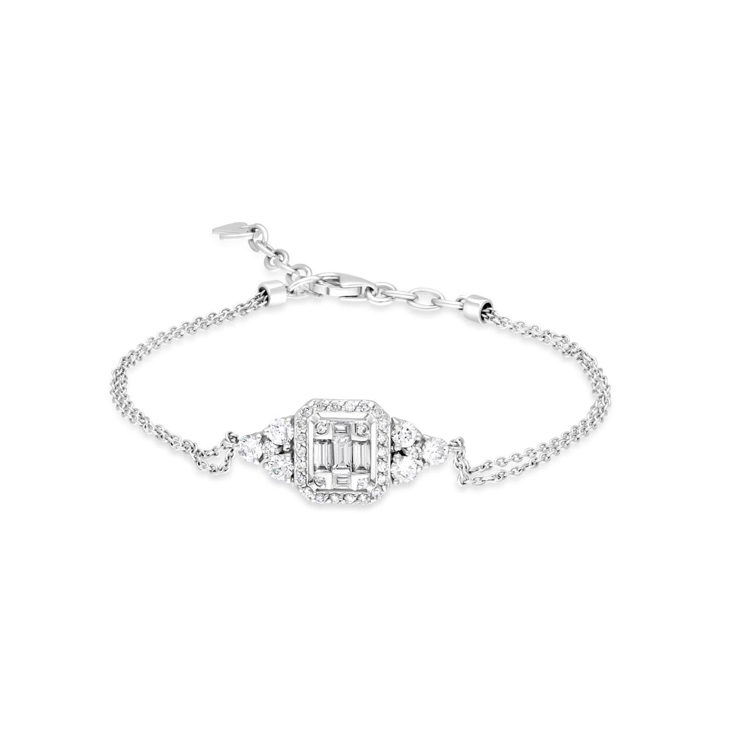 Middle moteif diamond bracelet