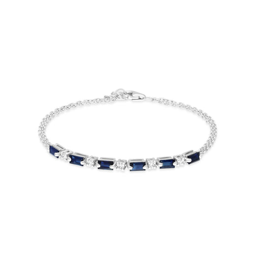 Saphire and diamond bracelet