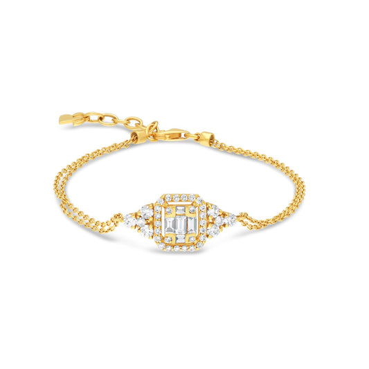 Middle moteif diamond bracelet