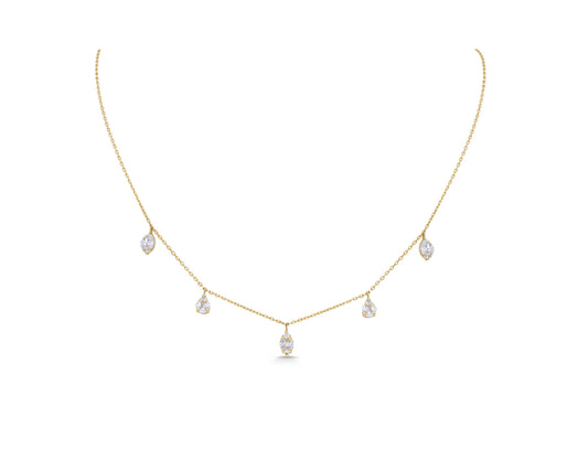 Classic multiple diamond pendant