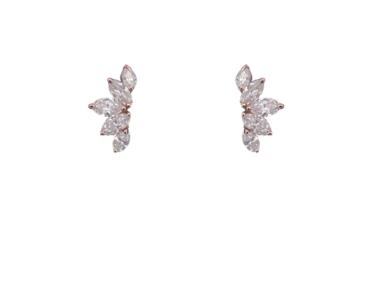 Marquise design diamond earring