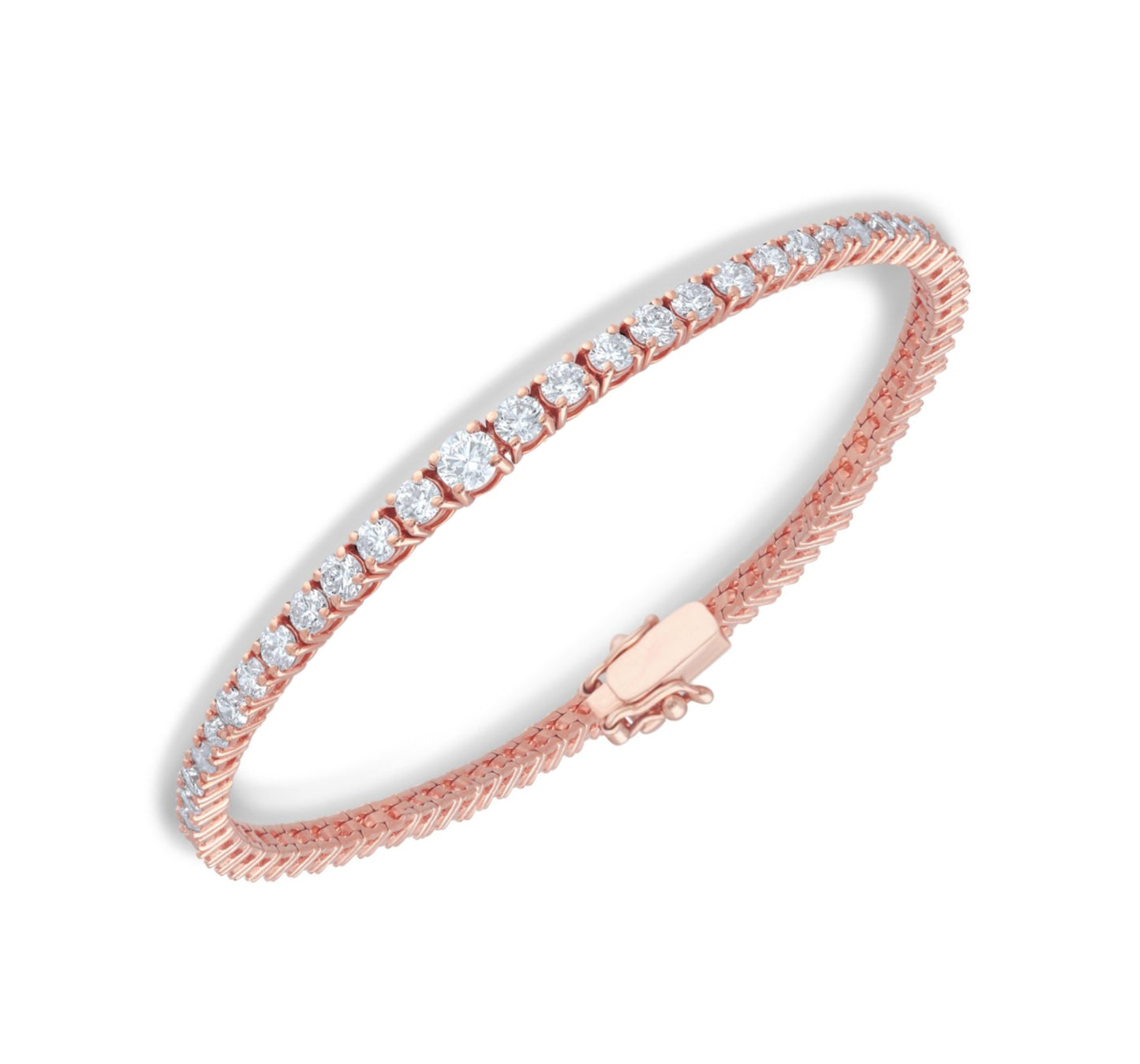 Gradual half the way diamond tennis bracelet