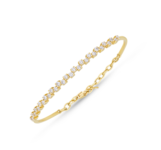 Alternate classic cut diamond bracelet