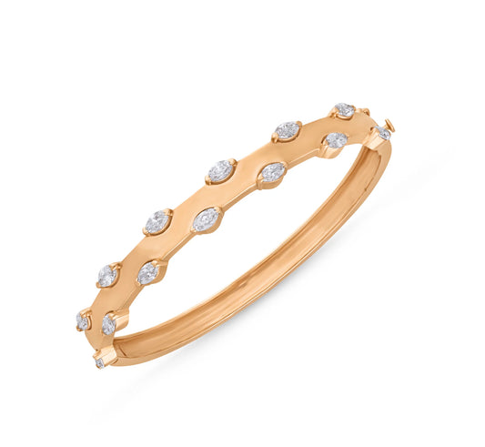 Alternate marquise diamond bracelet