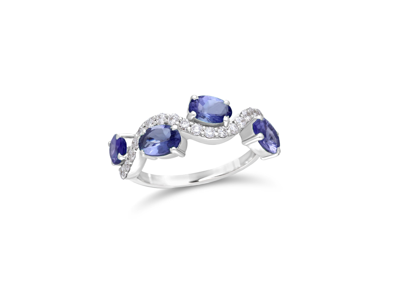 Stackable Oval Tanzanite ring