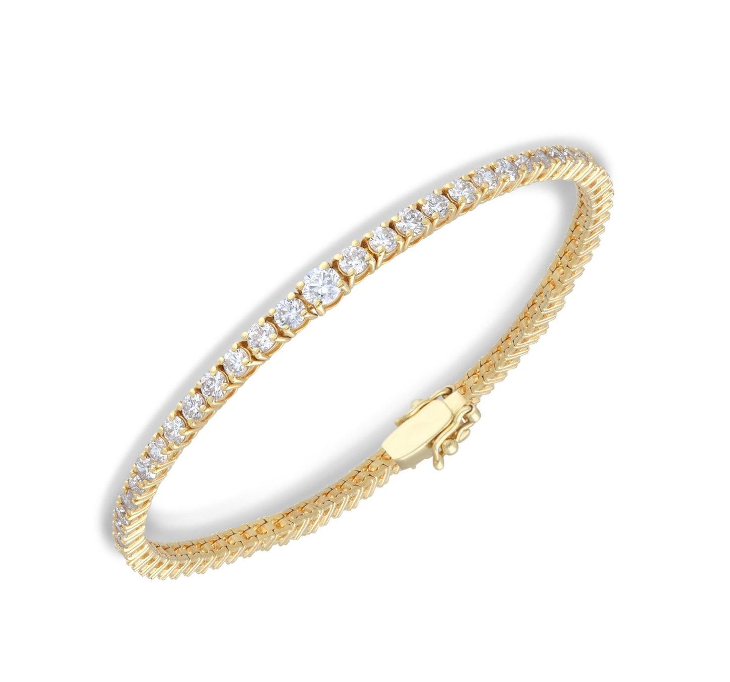 Gradual half the way diamond tennis bracelet