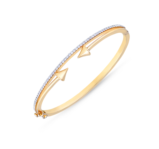 Arrow single line diamond bracelet